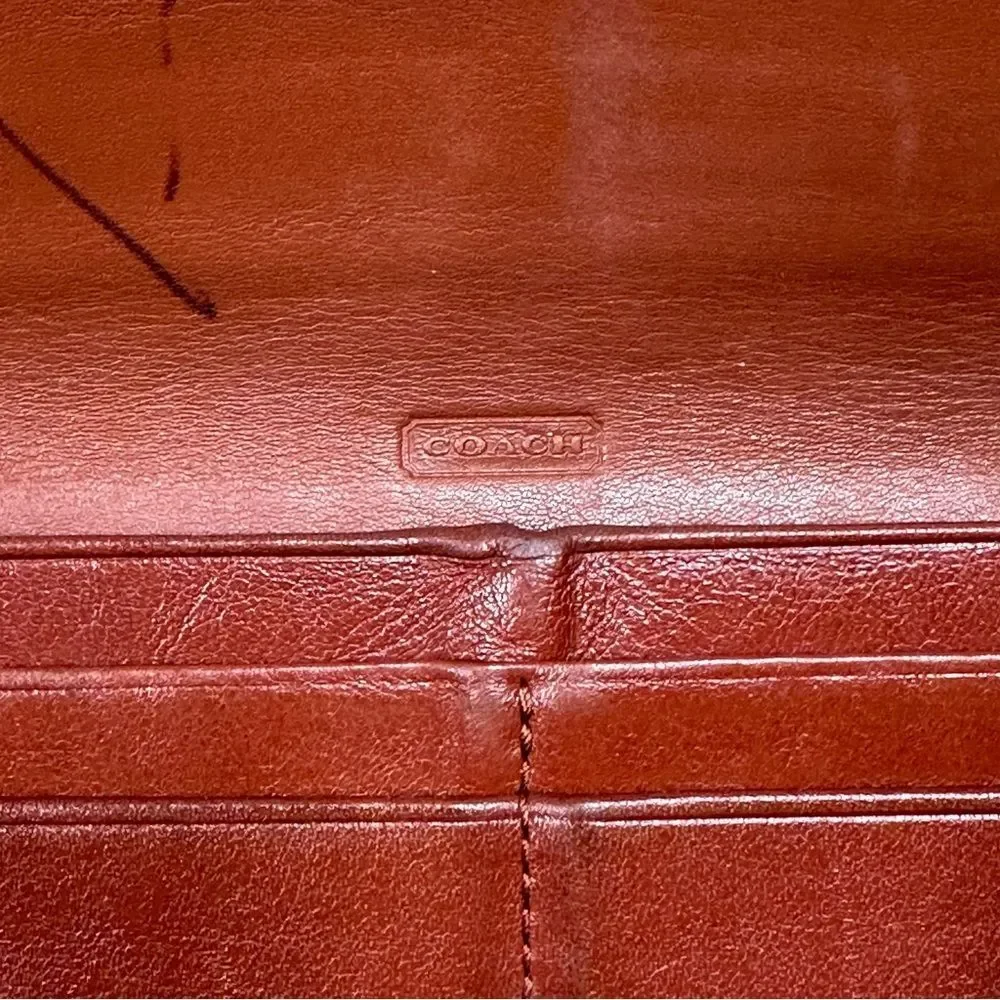 Coach vintage Legacy Leather Soft Wallet cognac color